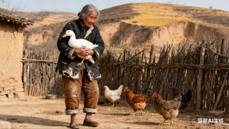 “疯女人”，认了只鸭子当女儿